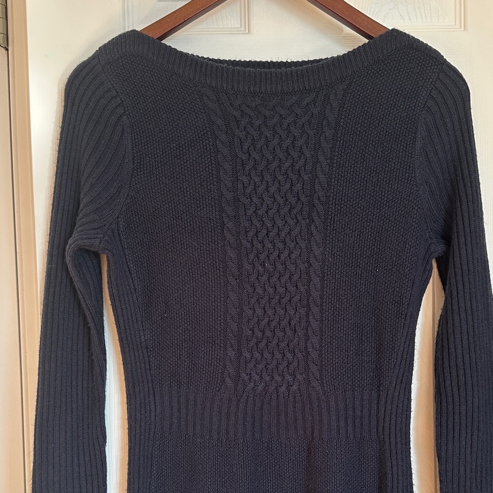 The Limited Navy Cable Knit Dress